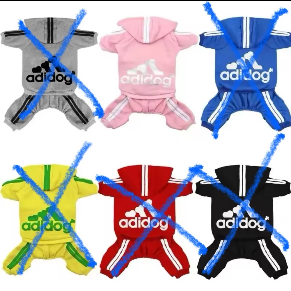 New Pink XL Adidog Dog Jumpsuit